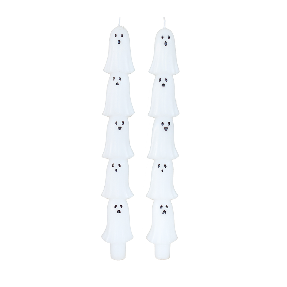 Ghost Taper Candle Set