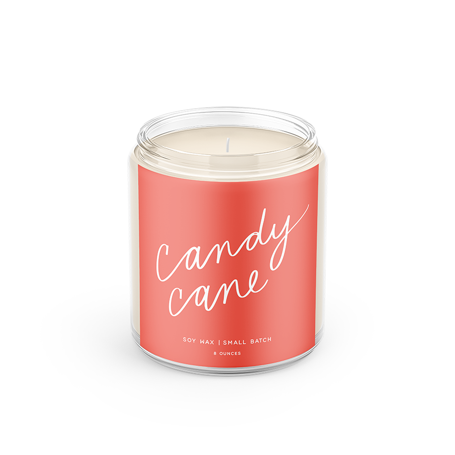 Candy Cane Soy Candle