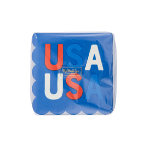 USA Scalloped Napkins