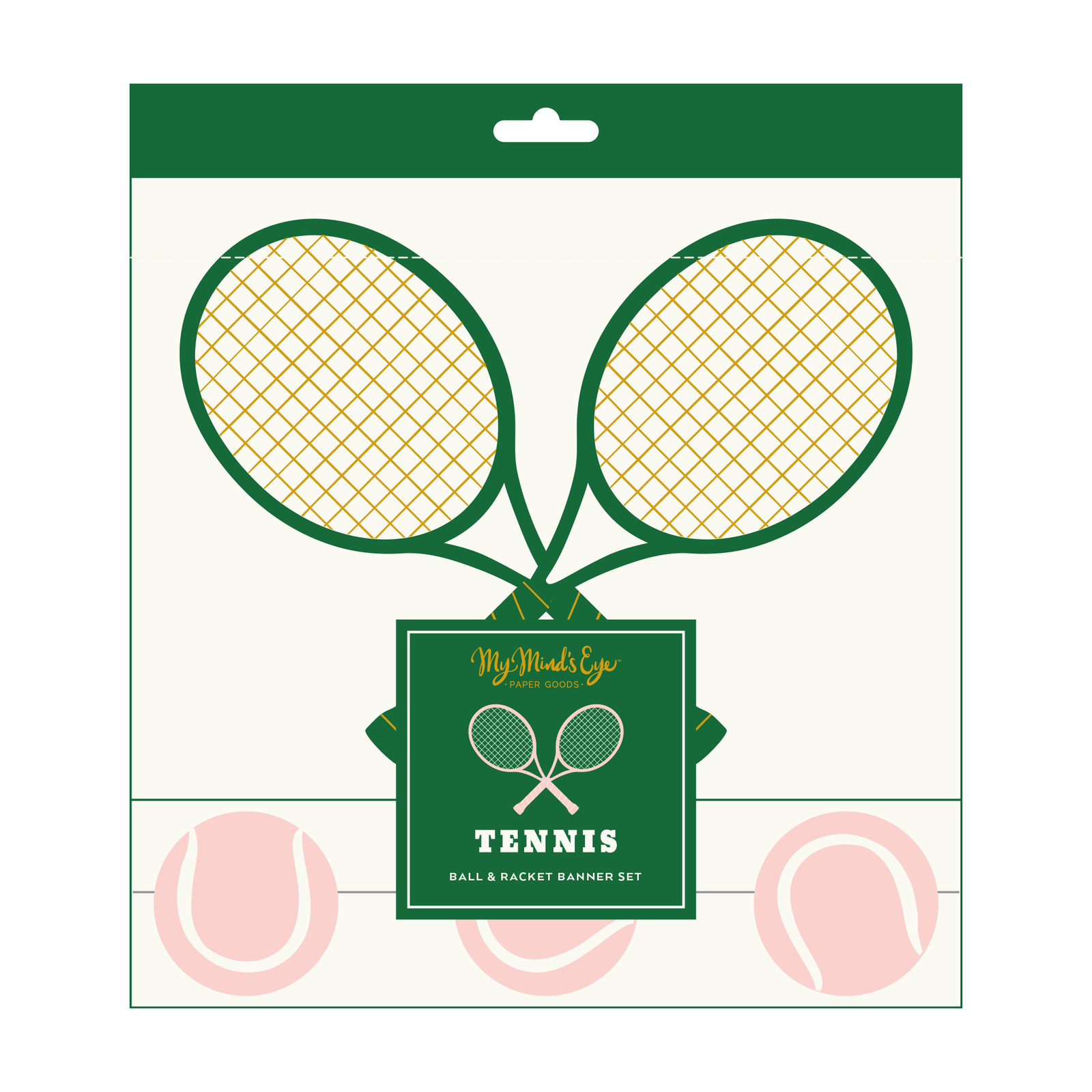 Racket & Ball Banner Set