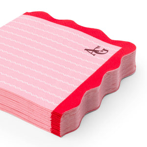 American Girl Pink Logo Small Napkins