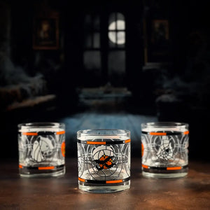 Vintage Halloween Rocks Glass