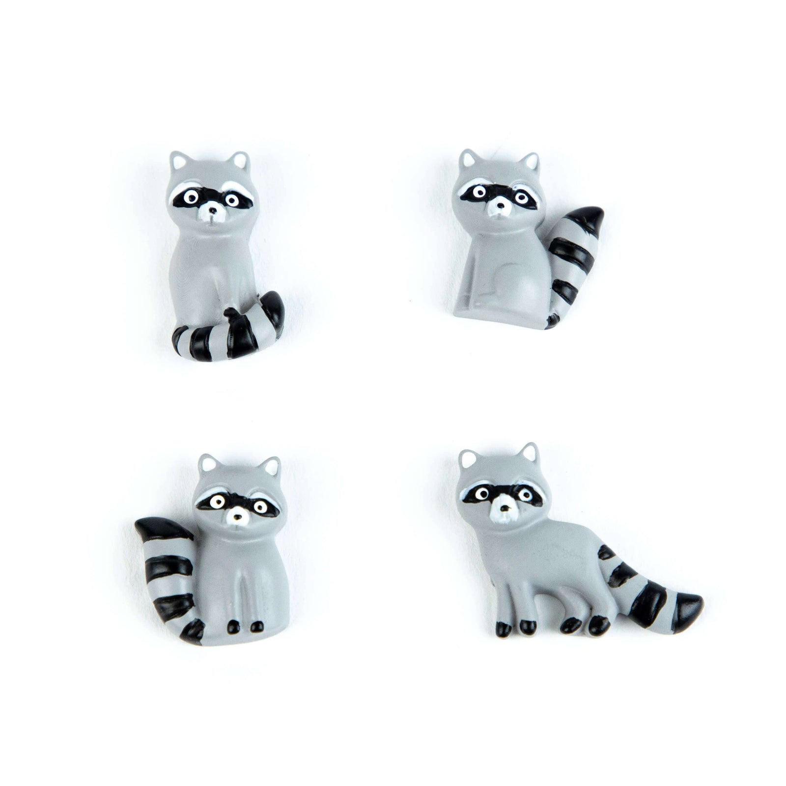 Raccoon Mini Magnets (set of 4)