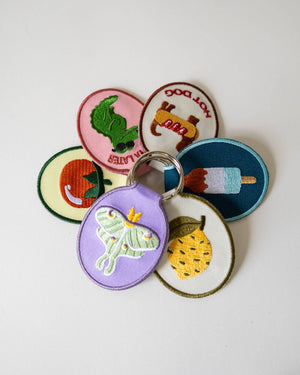 Showgirl Embroidered Keychain