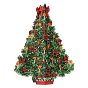 Vintage 1989 Pop-Out Christmas Tree Centerpiece
