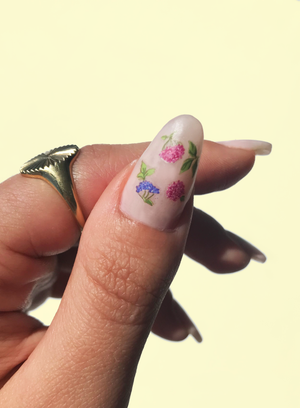 Pink Pony Nail Art Stickers