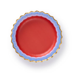 Rainbow Ric Rac Assorted Dessert Plate Set