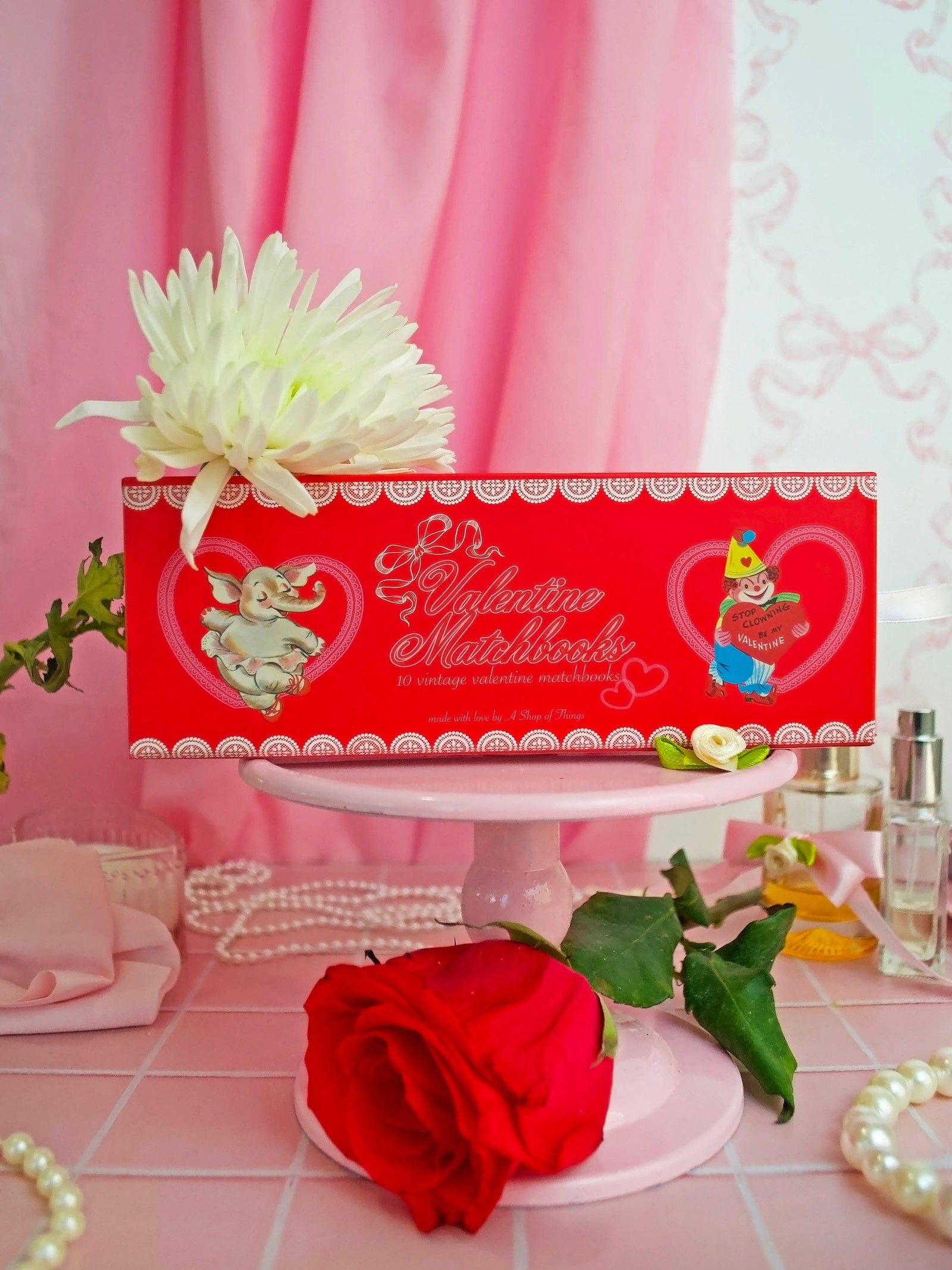 Vintage Valentine's Day Matchbook Box Set