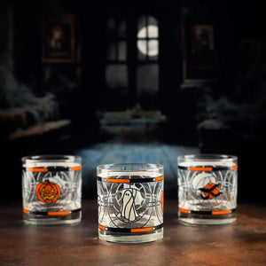 Vintage Halloween Rocks Glass