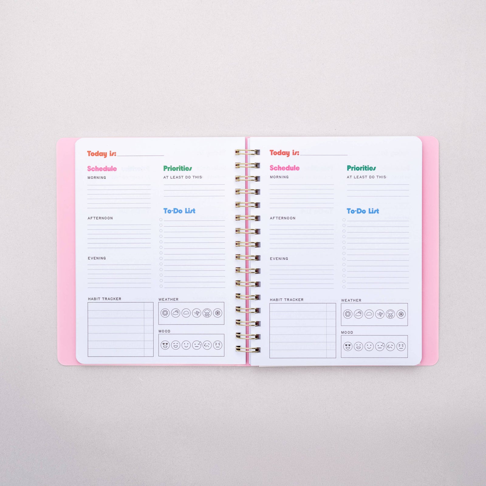 Blue Floral To Do Planner
