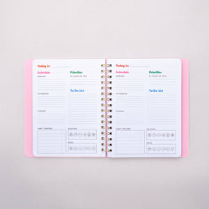 Blue Floral To Do Planner