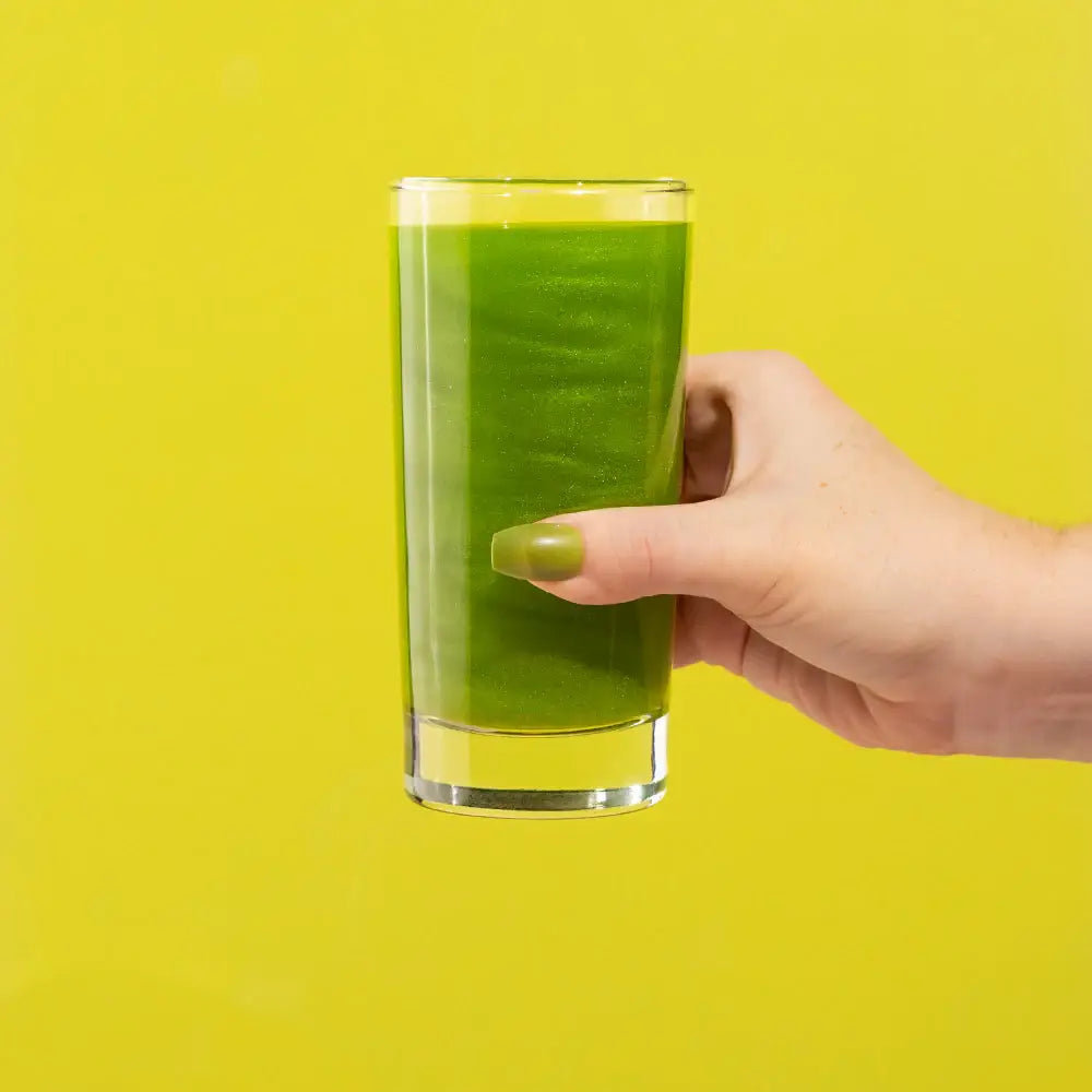 Green Cotton Candy Drink Glitter Bombs