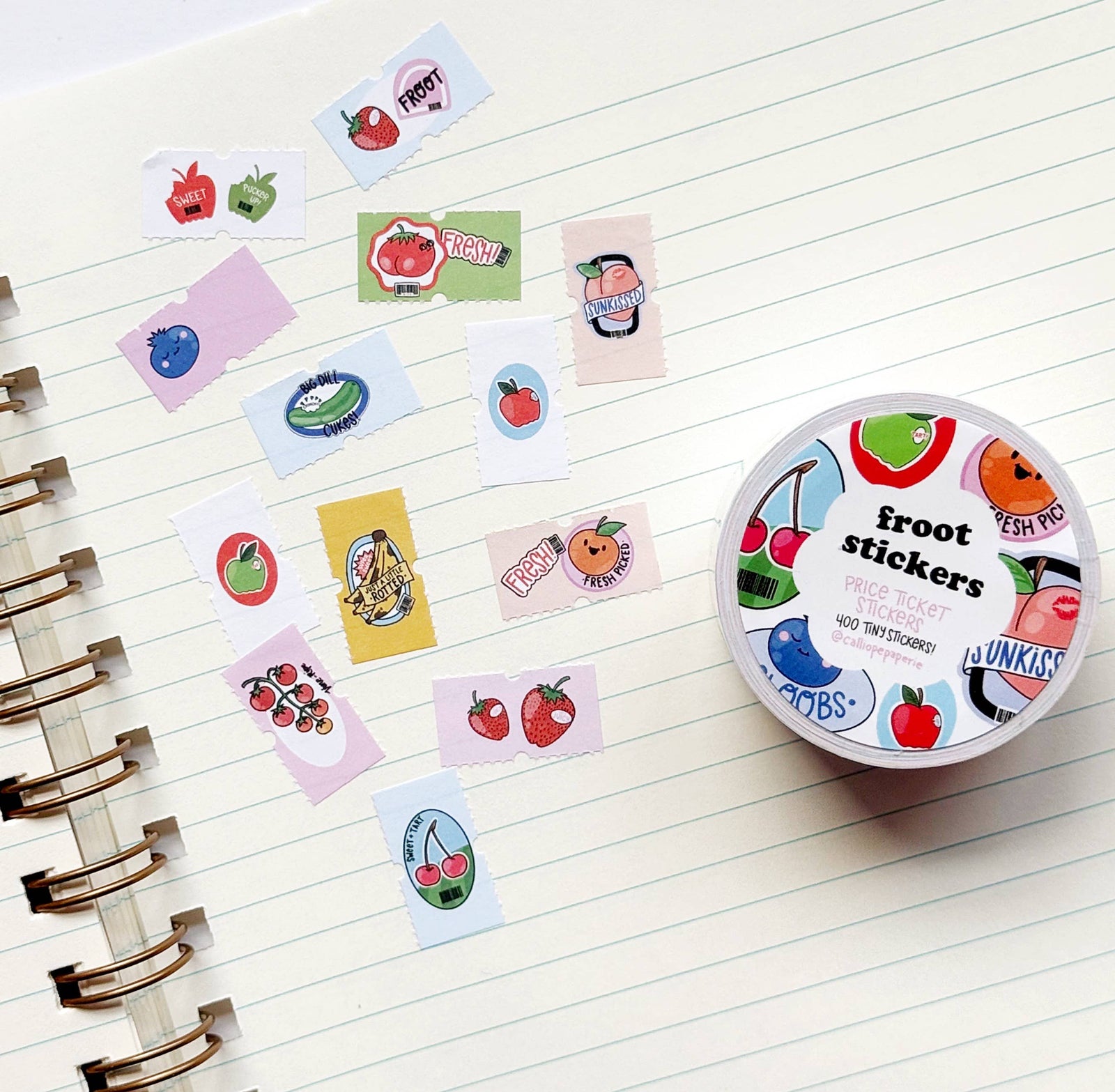Froot Stickers Price Ticket Sticker Roll