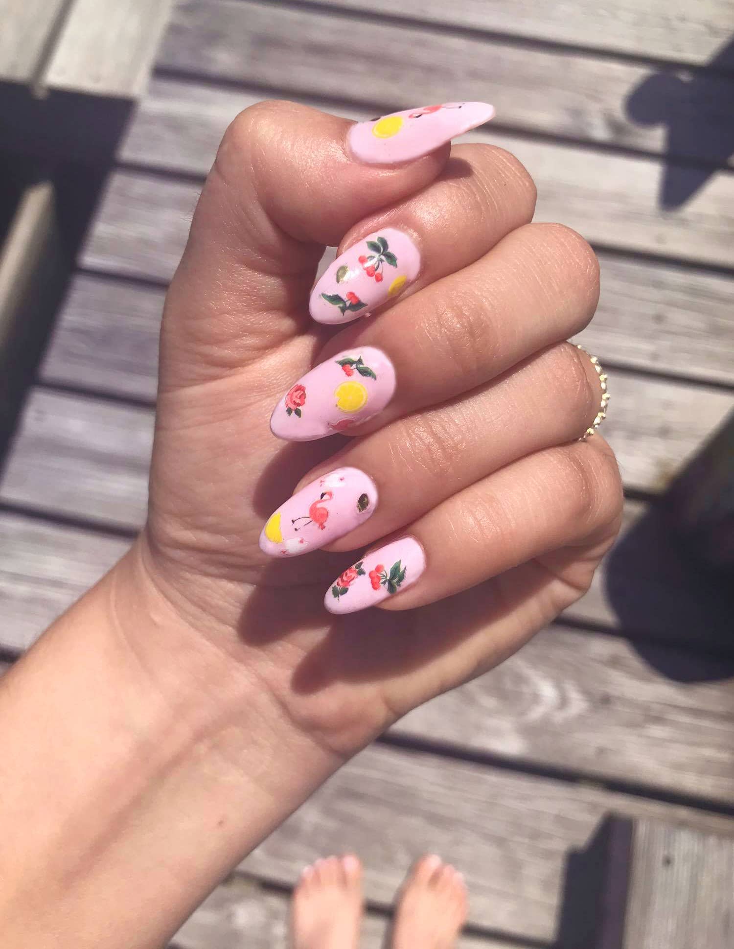 Pink Pony Nail Art Stickers