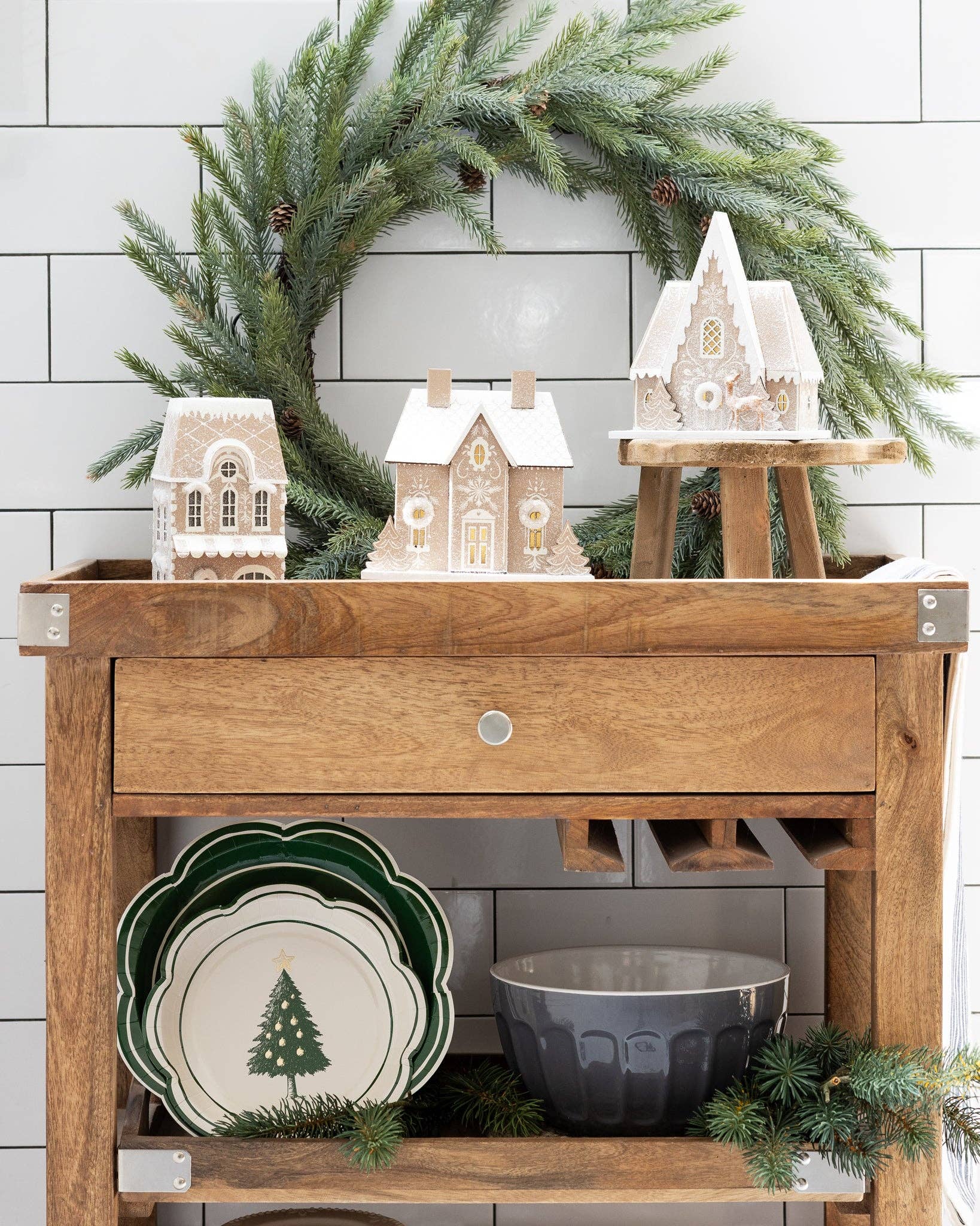 Gingerbread Shop Light-Up Christmas Village