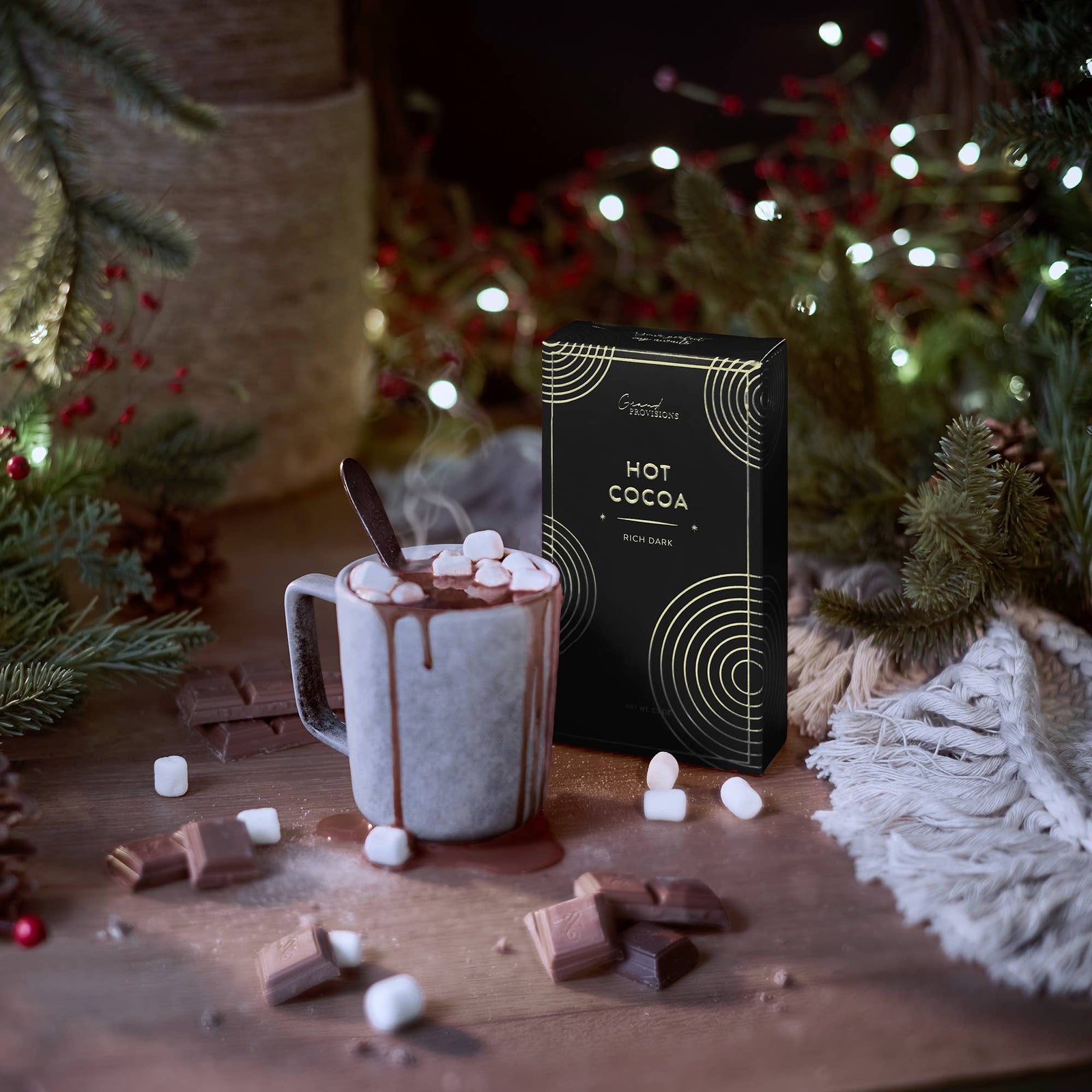 Rich Dark Holiday Hot Chocolate