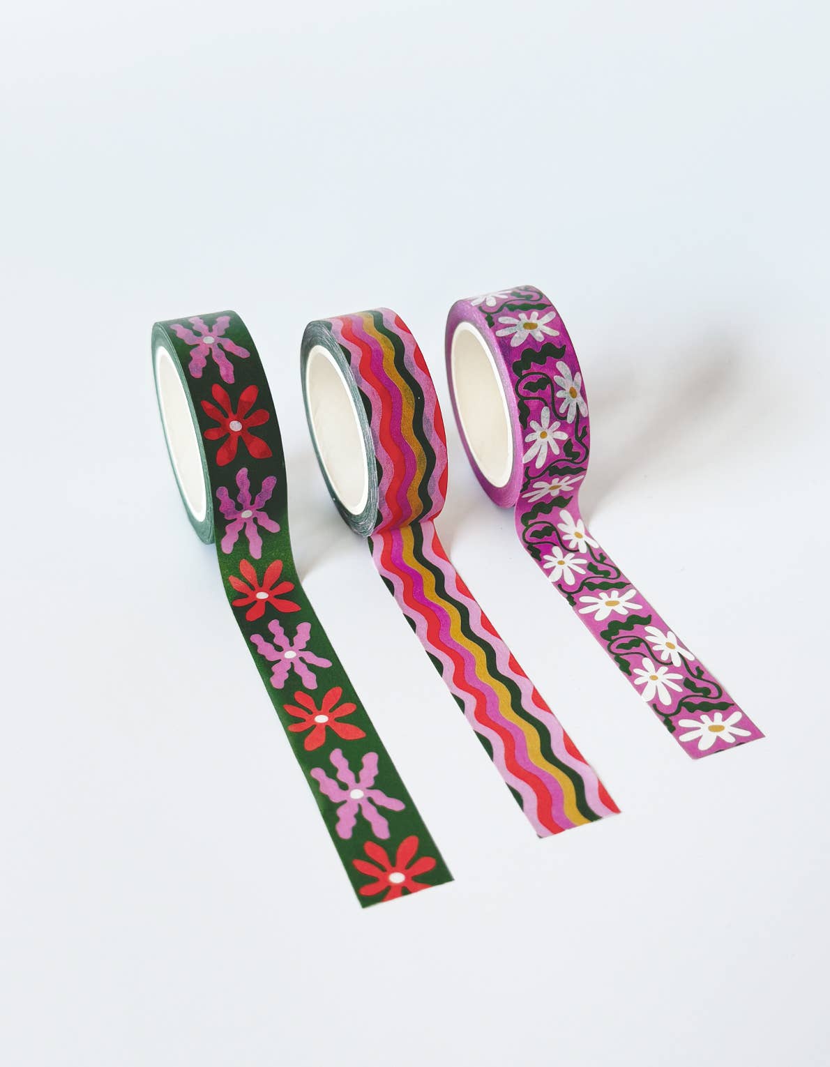 Wavy Daisy Washi Tape (set of 3)
