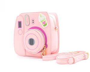 Oh Snap Instant Camera Handbag Pink