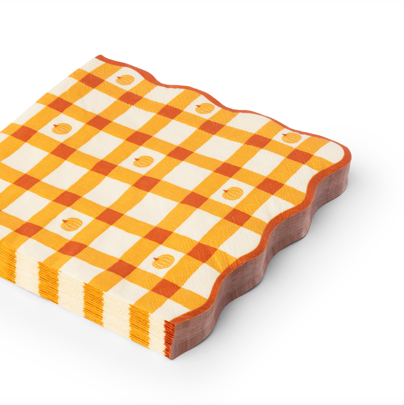 Elegant Fall Plaid Dinner Napkins