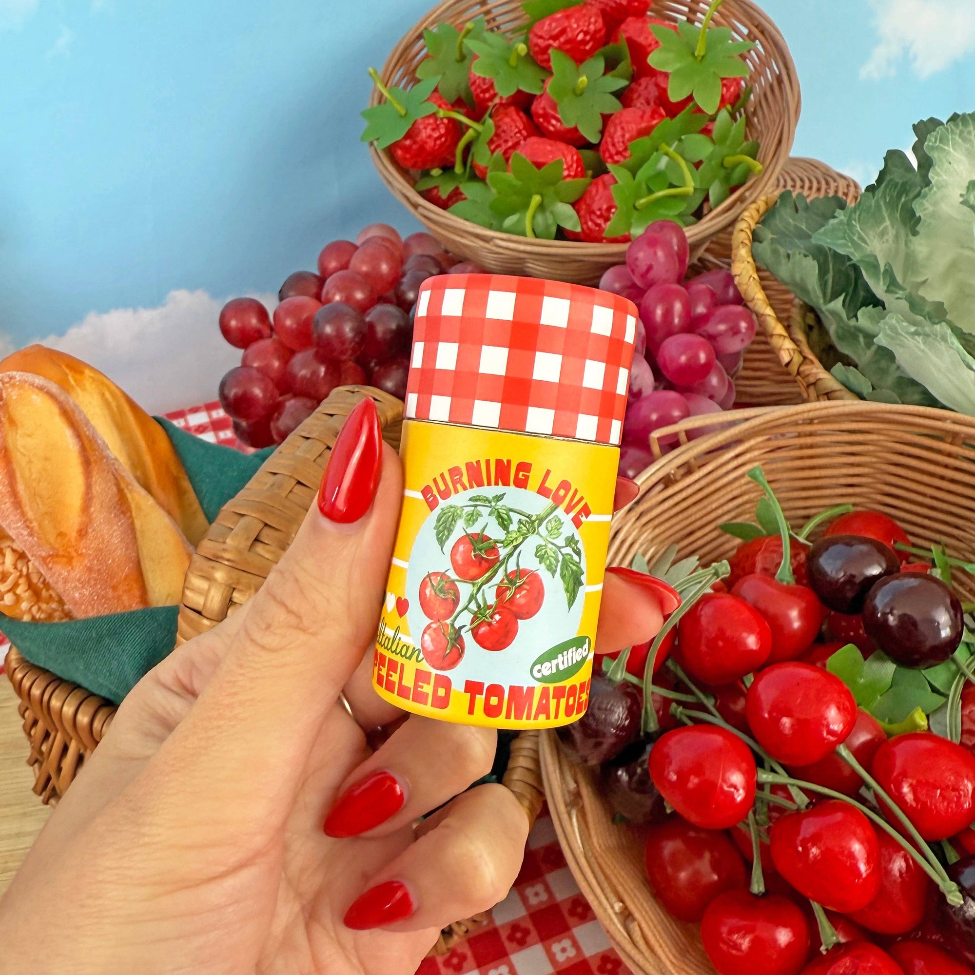 Canned Tomato Match Jar