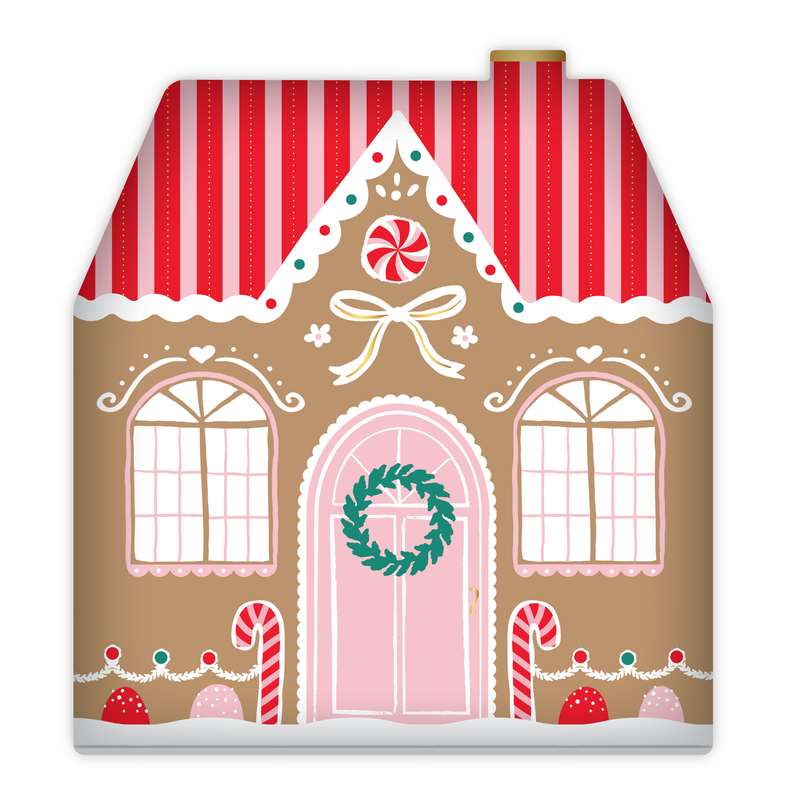 Sweet Gingerbread House Plates