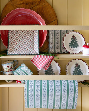Merry Christmas Tree Paper Salad Plates