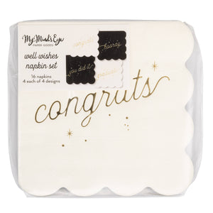 Grad Well Wishes Cocktail Napkin Set