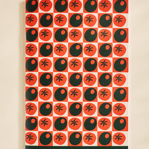 Pomodoro Tomato Olive Checked Weekly Planner