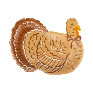 Harvest Turkey Shaped Paper Plates