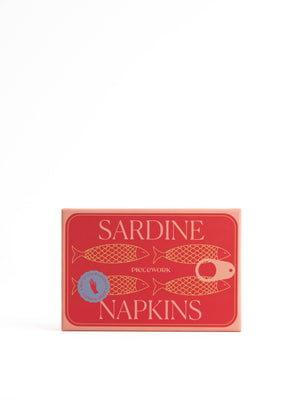 Sardine Linen Cocktail Napkins