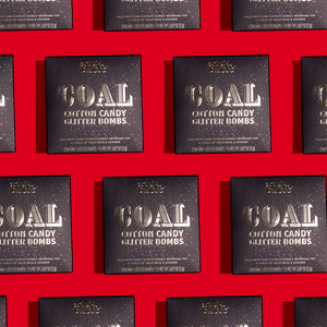 Coal Cotton Candy Drink Glitter Bombs