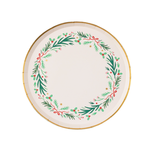 Christmas Wreath Dessert Plates