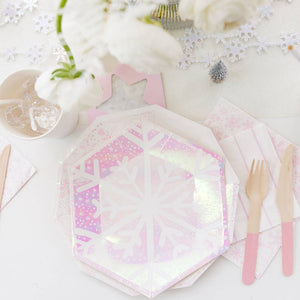 Iridescent Snowflake Small Plates