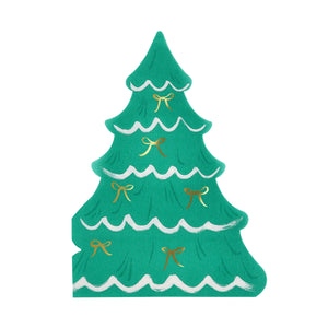 Christmas Tree With Bows Napkins
