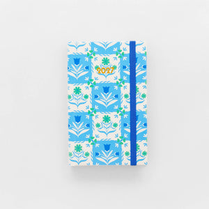 Blue Tile Floral 12 Month Classic 2027 Planner