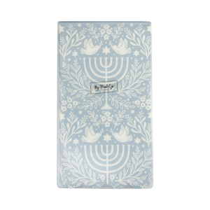 Floral Menorah Dinner Napkin