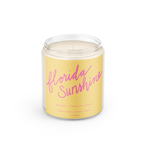 Florida Sunshine Hand-Poured Soy Candle