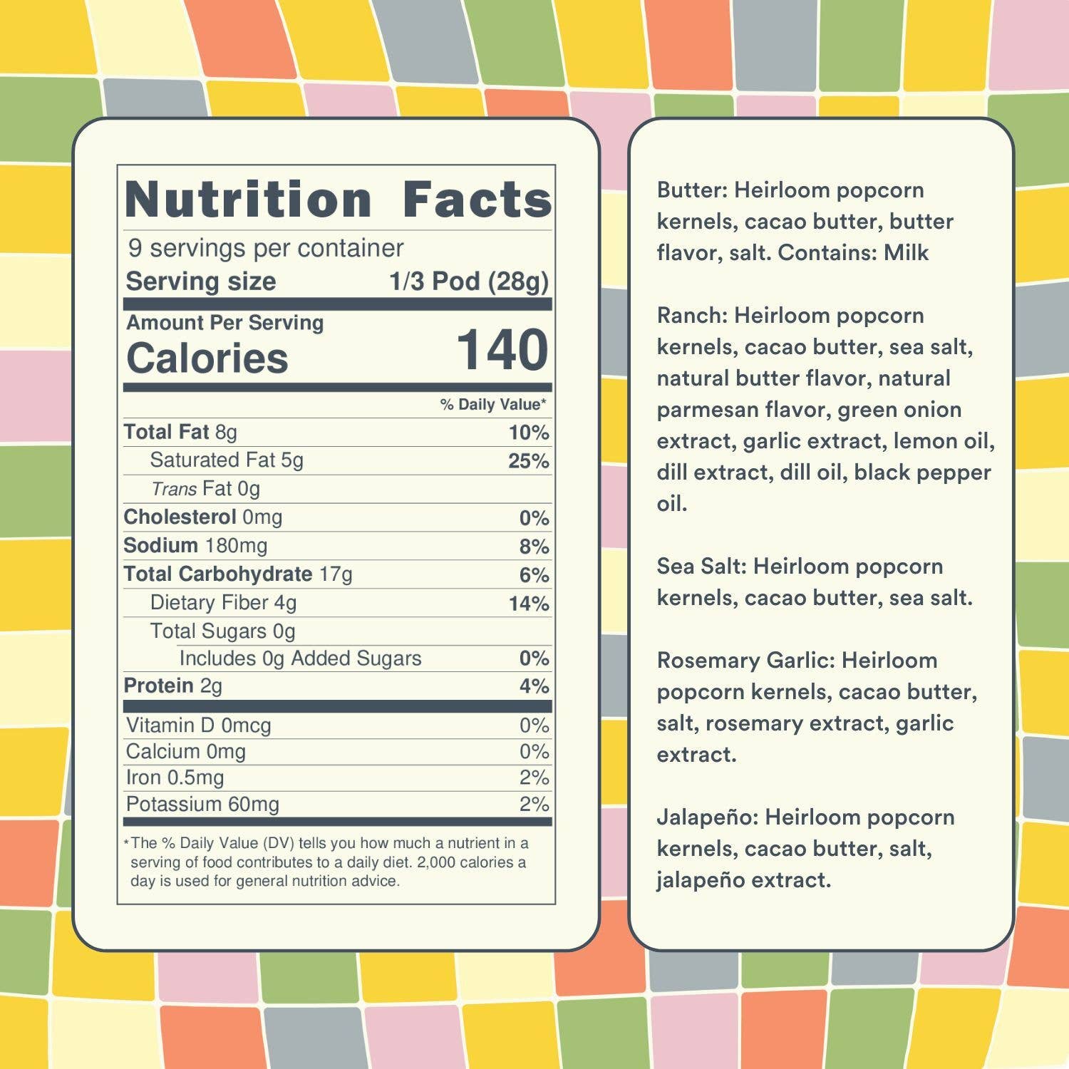 Popcorn Pod Flavor Variety Pack