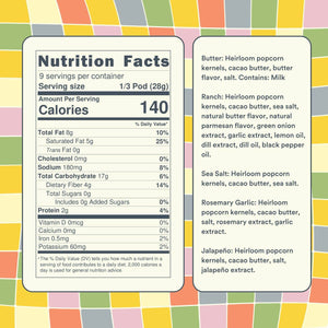 Popcorn Pod Flavor Variety Pack