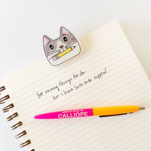 Potato and Pencil Cat Clip