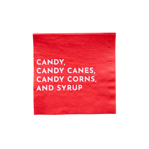 Candy, Candy Canes, Candy Corns and Syrup Napkins