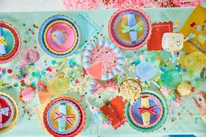 Rainbow Ric Rac Assorted Dinner Plate Set