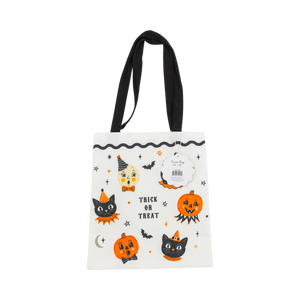 Vintage Halloween Characters Canvas Tote Bag