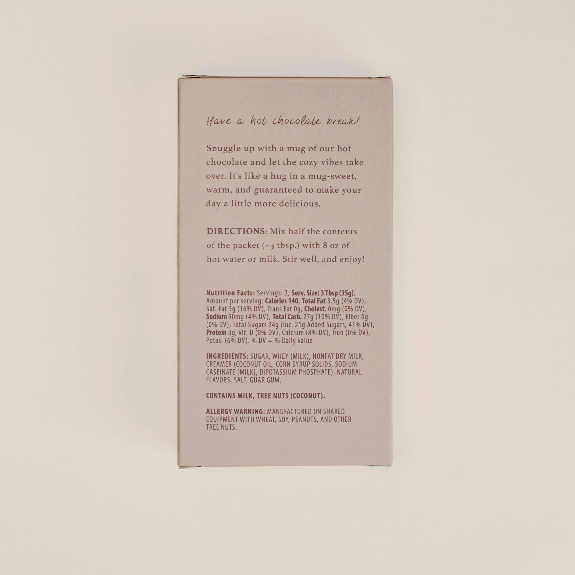 Velvety White Hot Chocolate