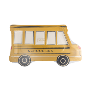 School Bus Shaped Plate