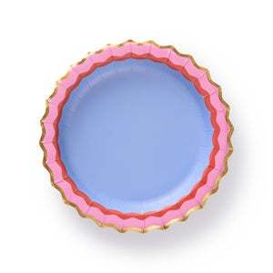 Rainbow Ric Rac Assorted Dessert Plate Set