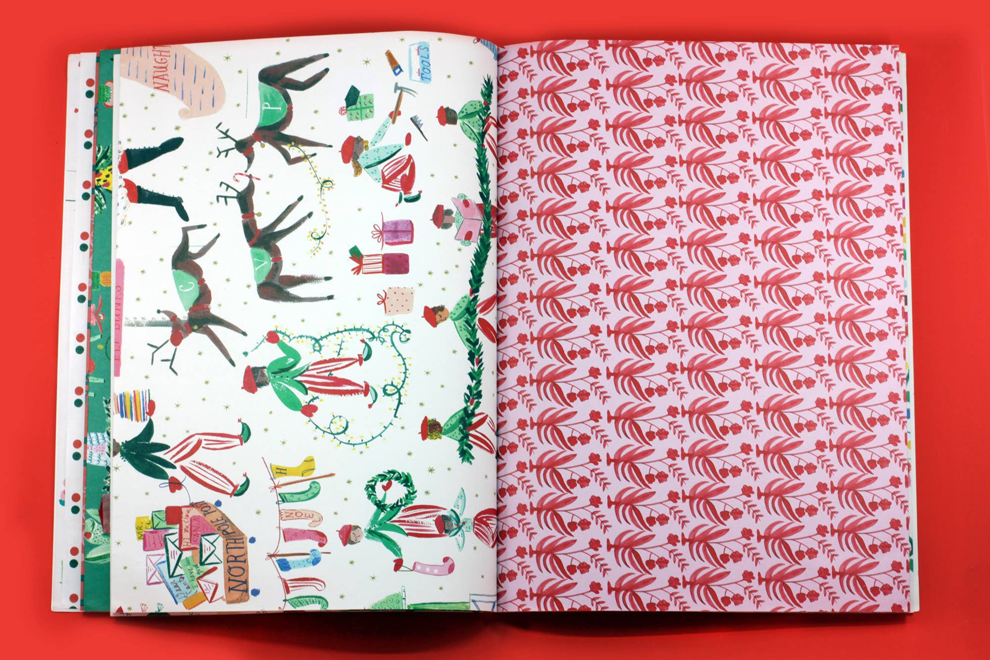 Very Delightful Holiday Wrapping Paper Book