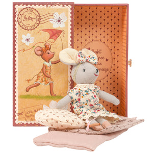 Chloe Mouse in Stamp Holder Box with Bedding  