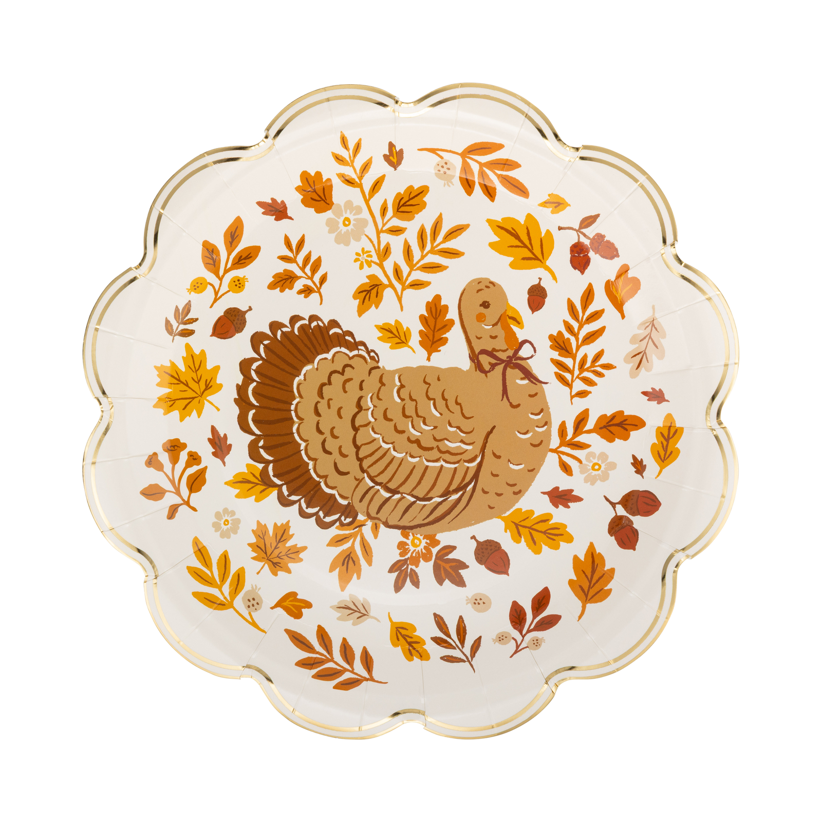 Turkey Foliage Paper Plates