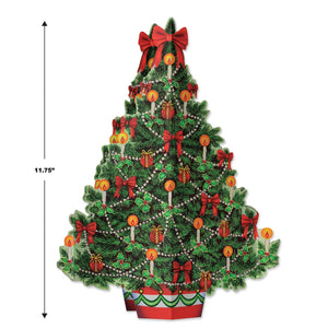 Vintage 1989 Pop-Out Christmas Tree Centerpiece